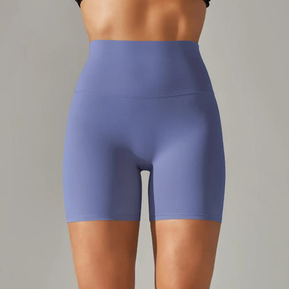 High-Waist Yoga Shorts – Seamless Nylon-Spandex Activewear for Women - Willen