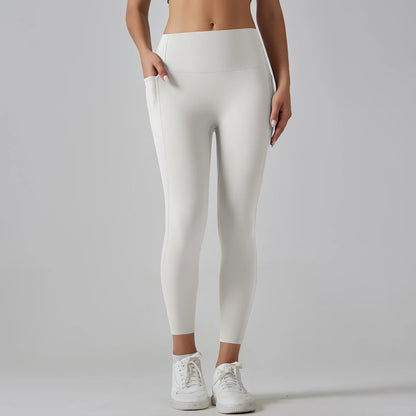 High-Waist Yoga Pants – Breathable Nylon-Spandex, Ankle-Length - Willen