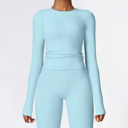 Thermal Long Sleeve Yoga Top – Quick-Dry Workout Shirt for Cold Weather - Willen