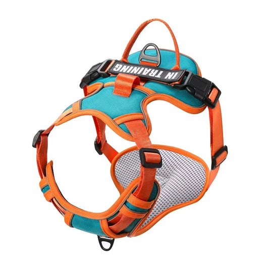 Reflective Adjustable Dog Harness – Breathable, Padded, with Custom Patch - Willen