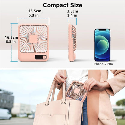 Portable Folding Desk Fan – 180° Adjustable, USB Rechargeable - Willen