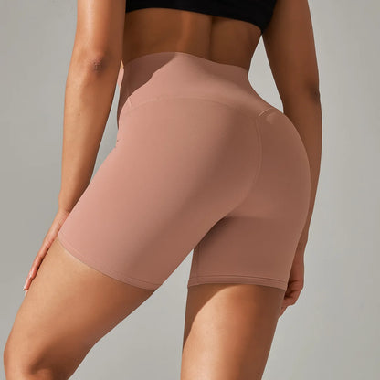 High-Waist Yoga Shorts – Seamless Nylon-Spandex Activewear for Women - Willen