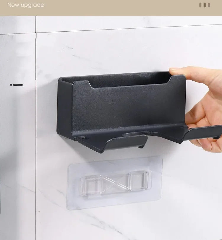 Wall-Mounted Hair Dryer Holder – Punch-Free Install, ABS Plastic - Willen