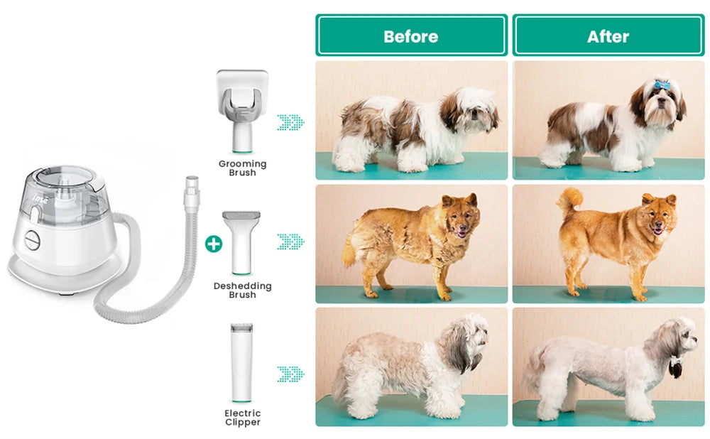 All-in-One Pet Grooming Kit with Built-In Vacuum - Willen