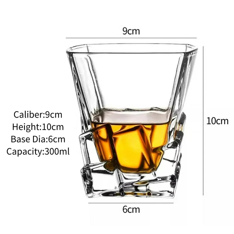 Classic Engraved Whiskey Tumbler – Clear Glass, 250ml - Willen