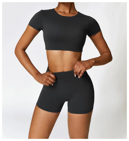 Seamless 2-Piece Yoga & Fitness Set – Nylon, Breathable - Willen
