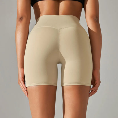 High-Waist Yoga Shorts – Seamless Nylon-Spandex Activewear for Women - Willen
