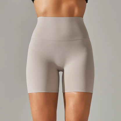 High-Waist Yoga Shorts – Seamless Nylon-Spandex Activewear for Women - Willen