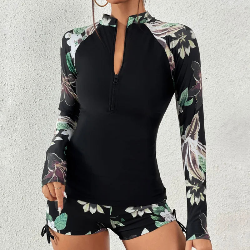 SurfEase Swim Set – Two-Piece Long Sleeve Swimsuit for Active Use - Willen