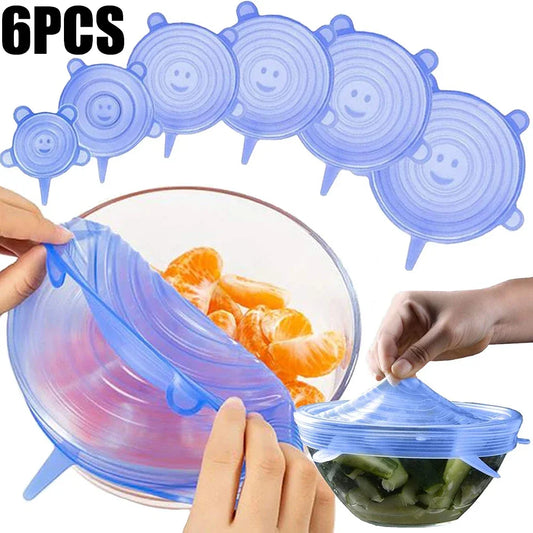 Reusable Silicone Lid Set – 6 Sizes, Airtight Food Covers - Willen