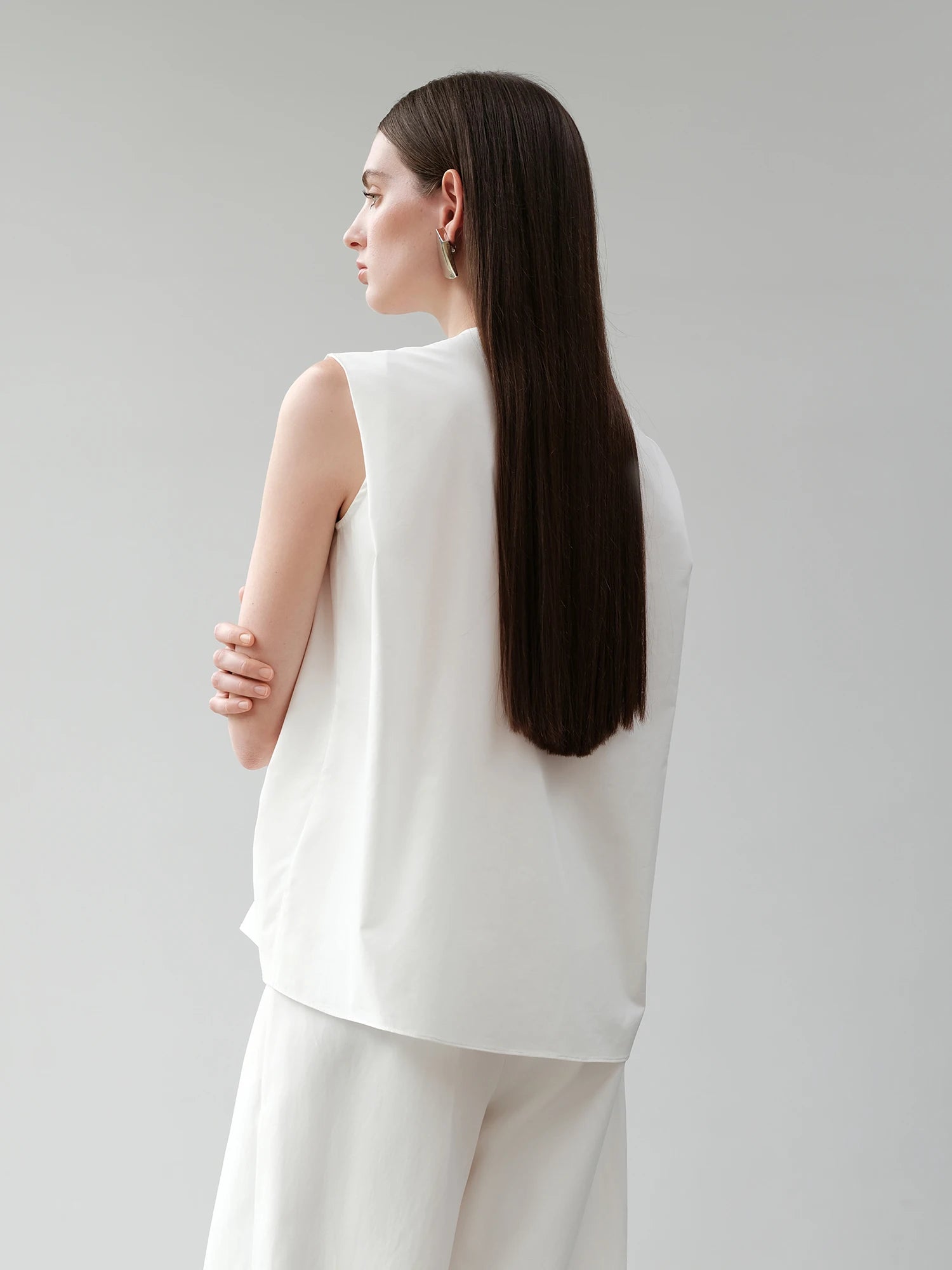 SummerEase Textured Blouse – 100% Cotton Sleeveless Crinkle Top - Willen