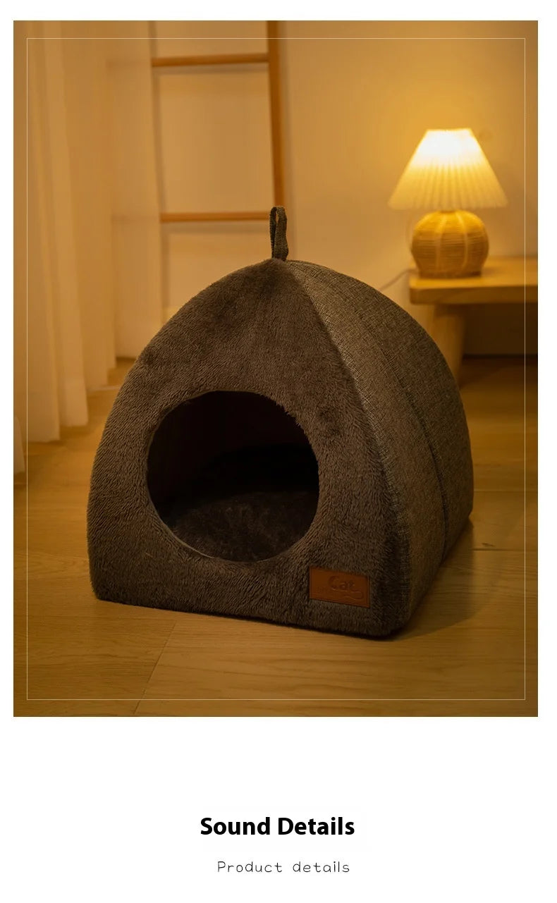 CozyHide Pet Tent – Velvet Indoor Enclosed Bed for Cats and Small Dogs - Willen