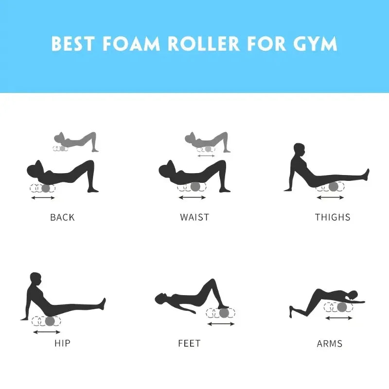 Sports & Rehab Foam Roller – EVA & PVC, 26×8 cm - Willen