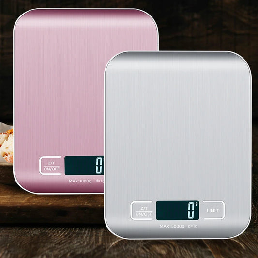 Digital Kitchen Scale – Stainless Steel, LCD Display, 5–10kg - Willen