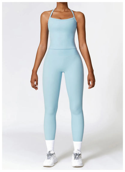 Seamless 2-Piece Yoga & Fitness Set – Nylon, Breathable - Willen