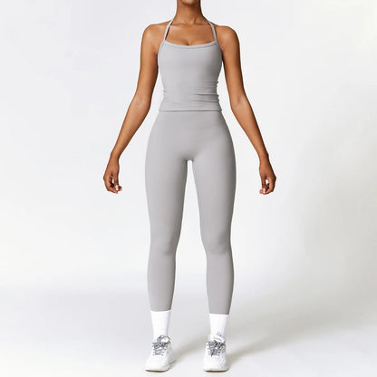 Seamless 2-Piece Yoga & Fitness Set – Nylon, Breathable - Willen