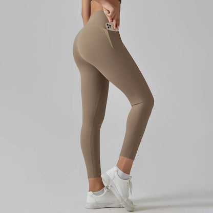 High-Waist Yoga Pants – Breathable Nylon-Spandex, Ankle-Length - Willen