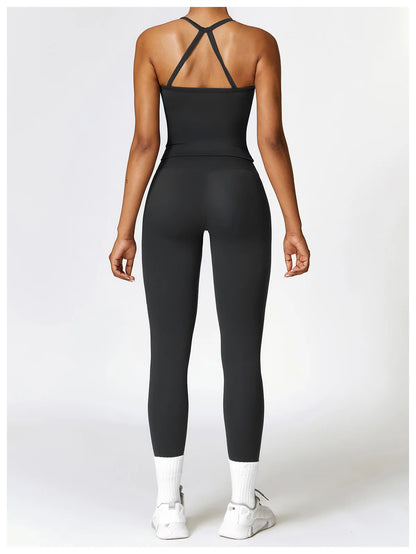 Seamless 2-Piece Yoga & Fitness Set – Nylon, Breathable - Willen