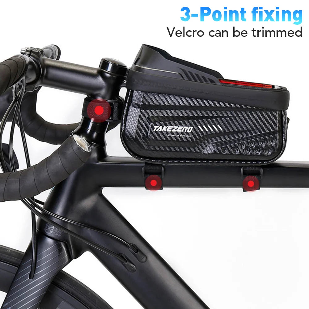 Waterproof Bike Top Tube Bag – Phone Holder & Storage Case - Willen