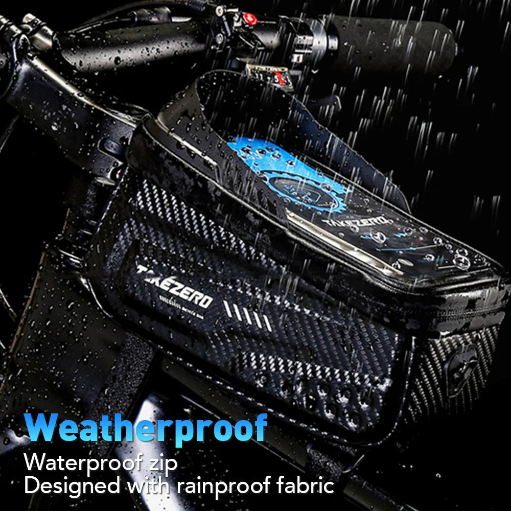 Waterproof Bike Top Tube Bag – Phone Holder & Storage Case - Willen
