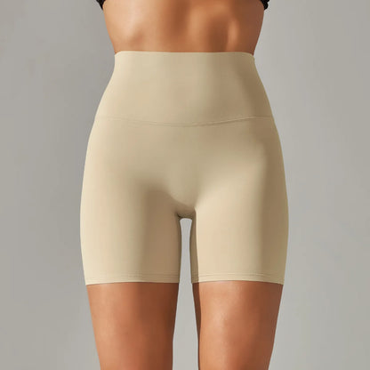 High-Waist Yoga Shorts – Seamless Nylon-Spandex Activewear for Women - Willen
