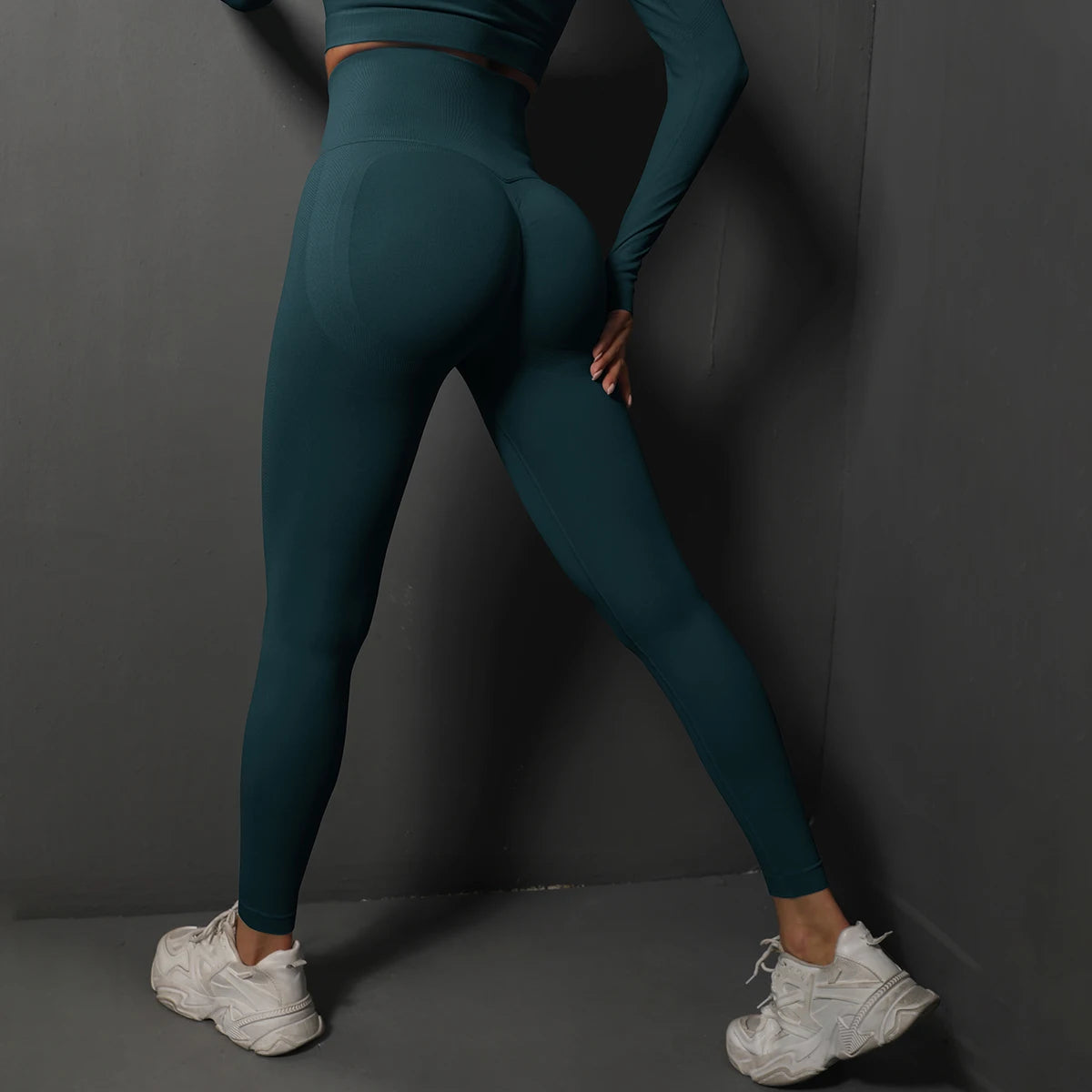 High-Waist Seamless Training Leggings – Nylon-Spandex, Ankle-Length - Willen