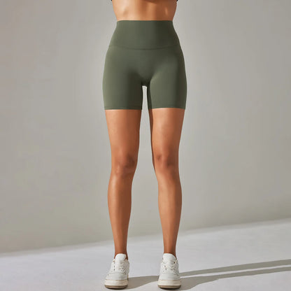 High-Waist Yoga Shorts – Seamless Nylon-Spandex Activewear for Women - Willen