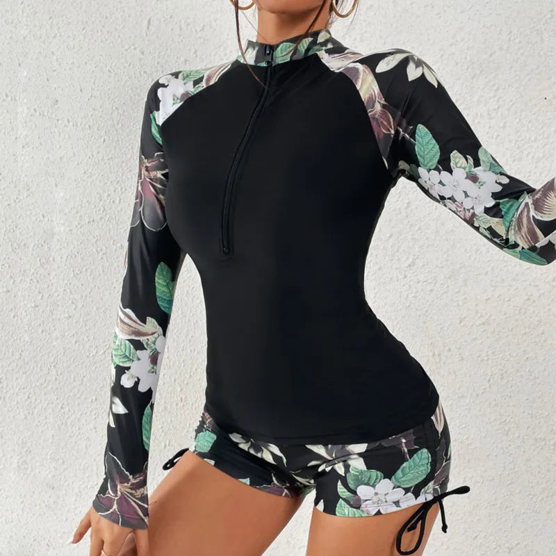 SurfEase Swim Set – Two-Piece Long Sleeve Swimsuit for Active Use - Willen