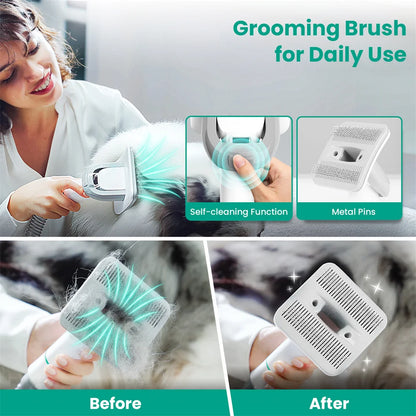 All-in-One Pet Grooming Kit with Built-In Vacuum - Willen