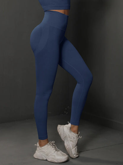 High-Waist Seamless Training Leggings – Nylon-Spandex, Ankle-Length - Willen