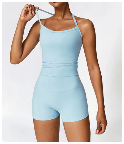 Seamless 2-Piece Yoga & Fitness Set – Nylon, Breathable - Willen