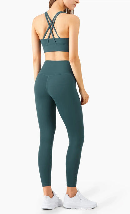 2-Piece Activewear Set – Cross-Back Bra & High-Waist Leggings - Willen