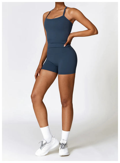 Seamless 2-Piece Yoga & Fitness Set – Nylon, Breathable - Willen