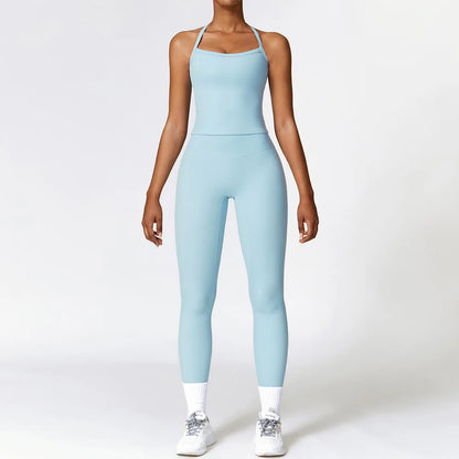 Seamless 2-Piece Yoga & Fitness Set – Nylon, Breathable - Willen