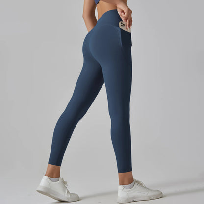 High-Waist Yoga Pants – Breathable Nylon-Spandex, Ankle-Length - Willen