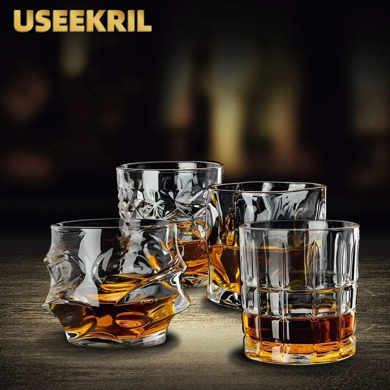 Classic Engraved Whiskey Tumbler – Clear Glass, 250ml - Willen