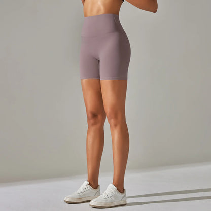 High-Waist Yoga Shorts – Seamless Nylon-Spandex Activewear for Women - Willen