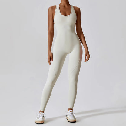Seamless Workout Bodysuit – Sleeveless, Stretch Nylon-Spandex - Willen