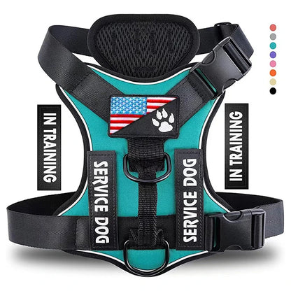 Reflective Training Vest for Dogs – Adjustable, Padded, with ID Patches - Willen
