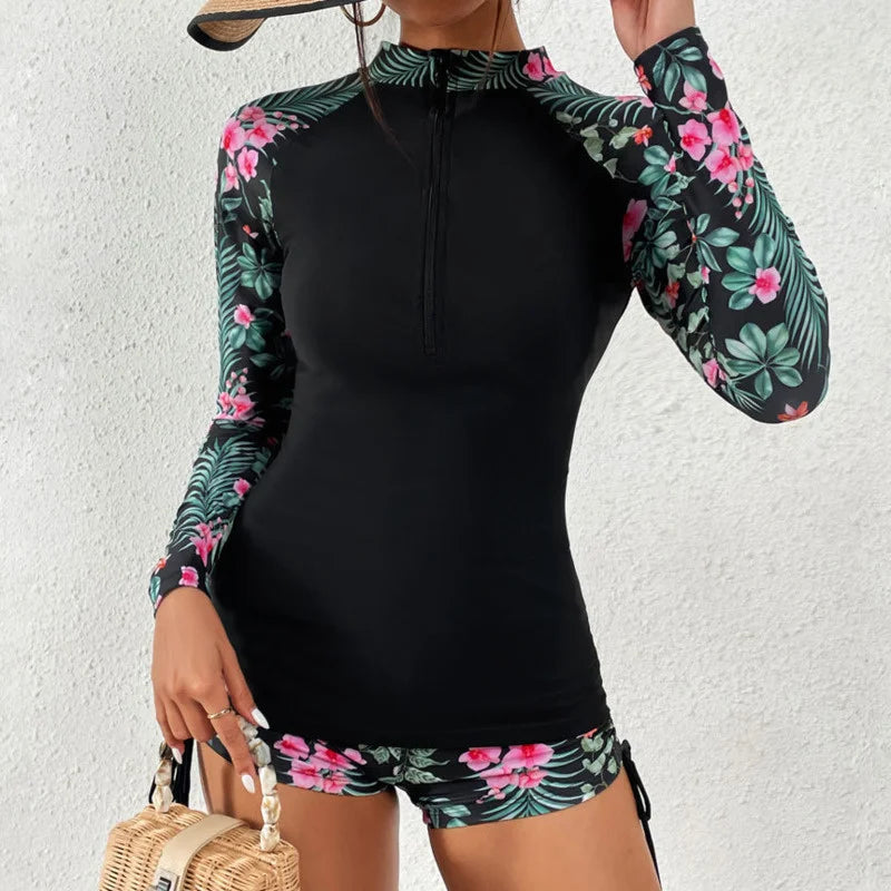 SurfEase Swim Set – Two-Piece Long Sleeve Swimsuit for Active Use - Willen