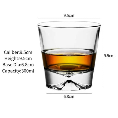 Classic Engraved Whiskey Tumbler – Clear Glass, 250ml - Willen
