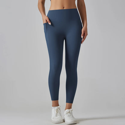 High-Waist Yoga Pants – Breathable Nylon-Spandex, Ankle-Length - Willen