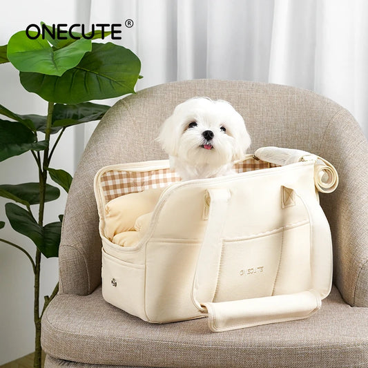 Travel Shoulder Bag for Small Pets – Cotton Sling with Support Base - Willen