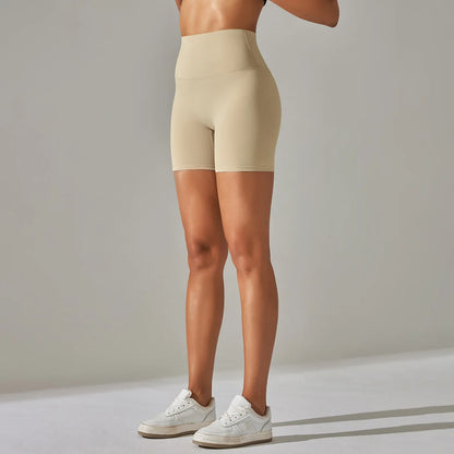 High-Waist Yoga Shorts – Seamless Nylon-Spandex Activewear for Women - Willen