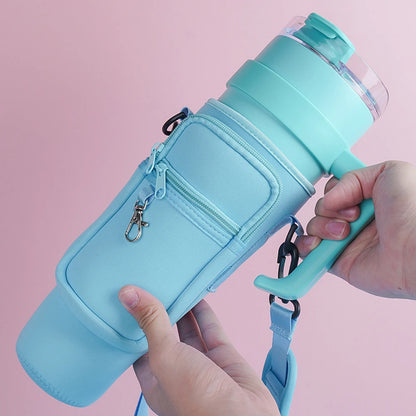 40oz Neoprene Bottle Sleeve with Strap – Fits Large Tumblers - Willen