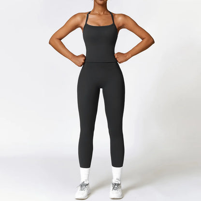 Seamless 2-Piece Yoga & Fitness Set – Nylon, Breathable - Willen