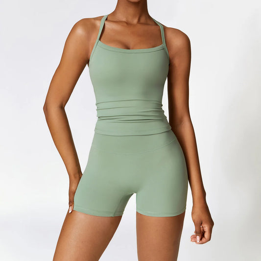 Seamless 2-Piece Yoga & Fitness Set – Nylon, Breathable - Willen