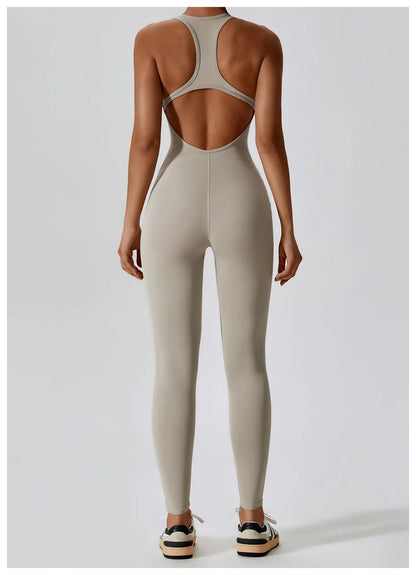 Seamless Workout Bodysuit – Sleeveless, Stretch Nylon-Spandex - Willen