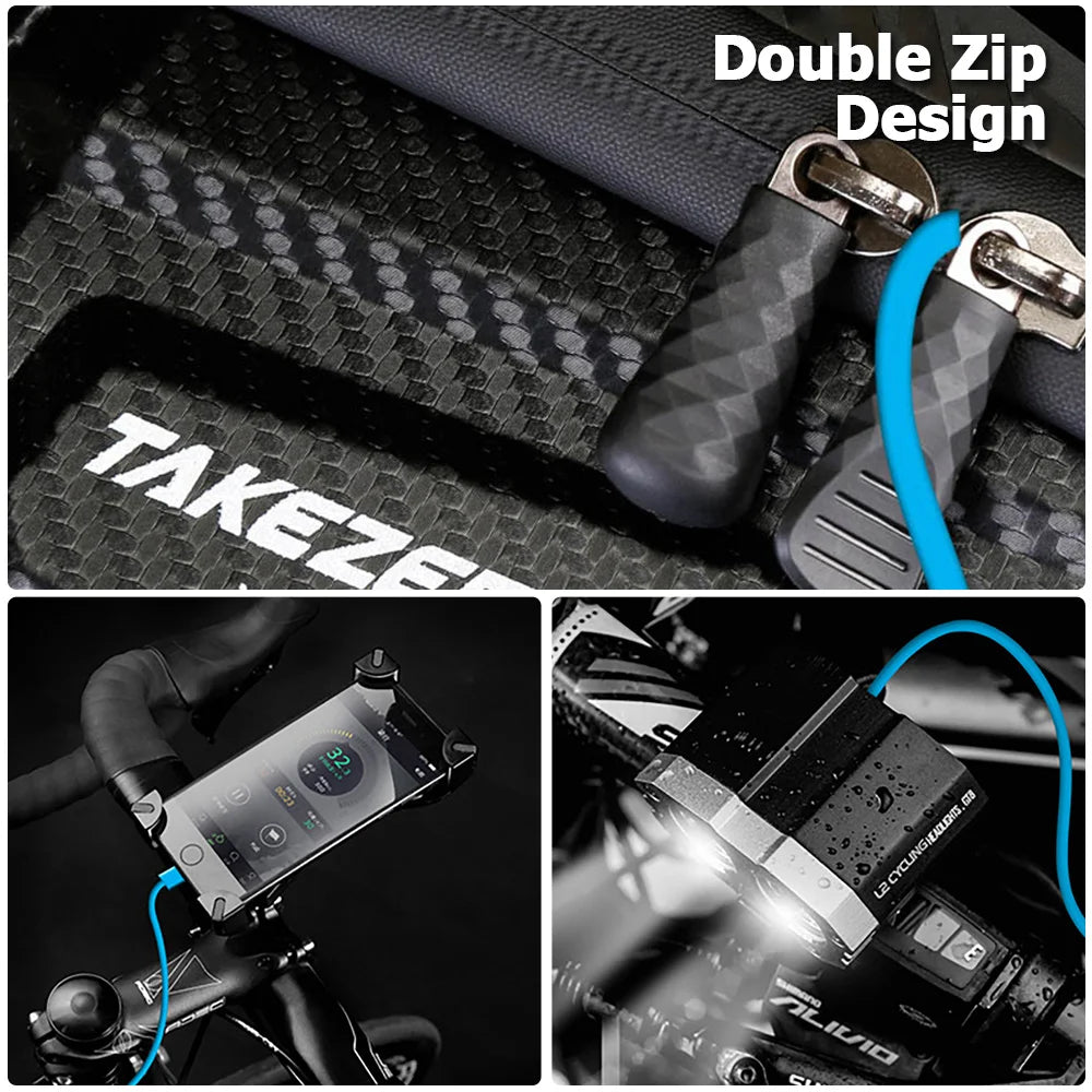 Waterproof Bike Top Tube Bag – Phone Holder & Storage Case - Willen