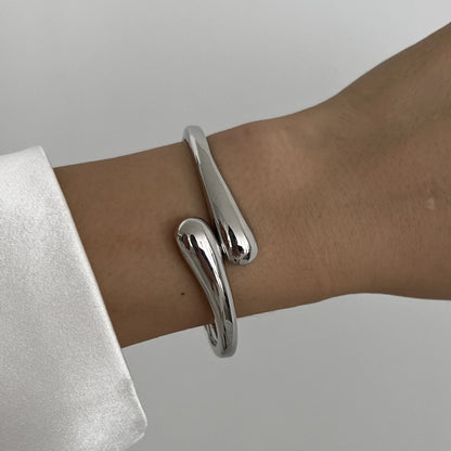 3-Style Punk Cuff Bangle Set – Gold & Silver Geometric Bracelets for Men & Women - Willen
